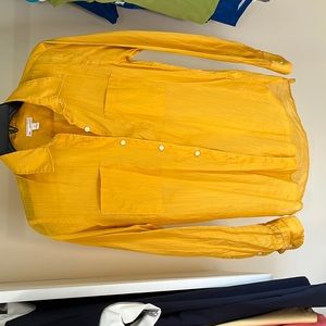 Cute yellow button down